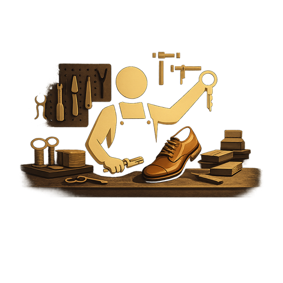 Illustration: Schuh- und Schlüsselwerkstatt